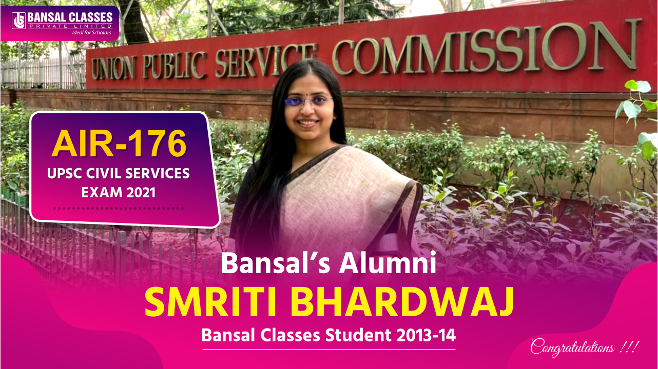 Great Achievement by Bansal Alumni Smriti